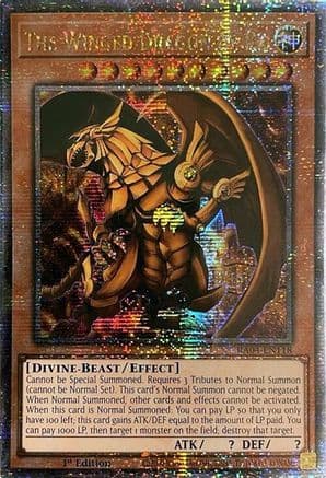 The Winged Dragon of Ra (Quarter Century Secret Rare) — Quarter Century Stampede