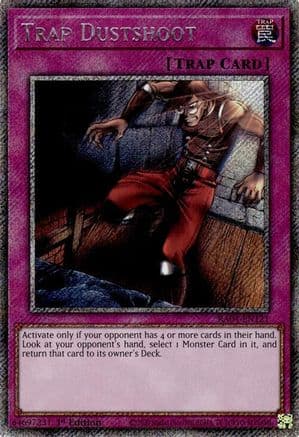Trap Dustshoot (Platinum Secret Rare) — Quarter Century Stampede