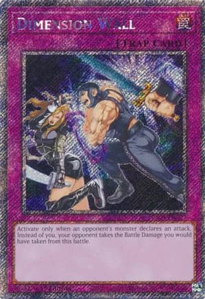 Dimension Wall (Platinum Secret Rare) — Quarter Century Stampede