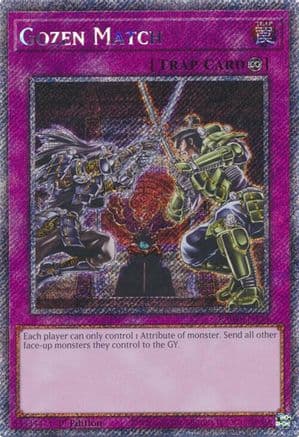Gozen Match (Platinum Secret Rare) — Quarter Century Stampede
