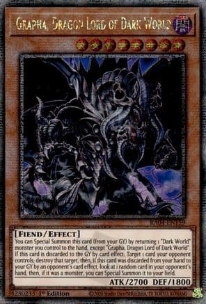 Grapha, Dragon Lord of Dark World (Quarter Century Secret Rare) — Quarter Century Stampede