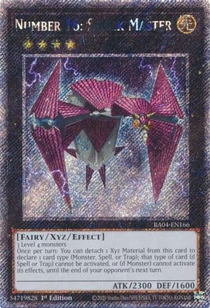 Number 16: Shock Master (Platinum Secret Rare) — Quarter Century Stampede