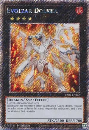 Evolzar Dolkka (Platinum Secret Rare) — Quarter Century Stampede