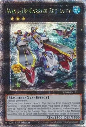 Wind-Up Carrier Zenmaity (Quarter Century Secret Rare) — Quarter Century Stampede