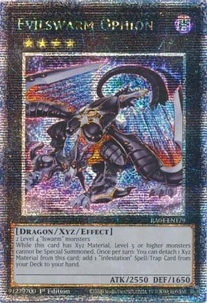 Evilswarm Ophion (Quarter Century Secret Rare) — Quarter Century Stampede