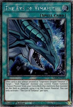 The Eye of Timaeus (Platinum Secret Rare) — Quarter Century Stampede