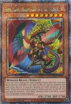 Fire King High Avatar Garunix (Quarter Century Secret Rare) — Quarter Century Stampede