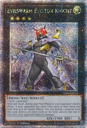 Evilswarm Exciton Knight (Quarter Century Secret Rare) — Quarter Century Stampede