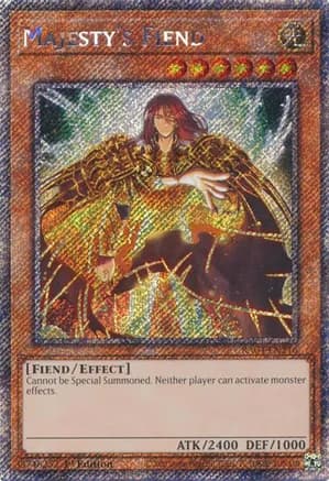 Majesty's Fiend (Platinum Secret Rare) — Quarter Century Stampede