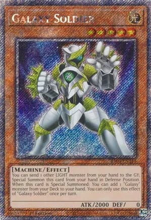 Galaxy Soldier (Platinum Secret Rare) — Quarter Century Stampede