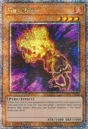 Fire Hand (Quarter Century Secret Rare) — Quarter Century Stampede