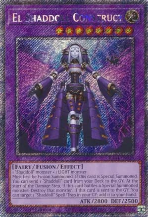El Shaddoll Construct (Platinum Secret Rare) — Quarter Century Stampede