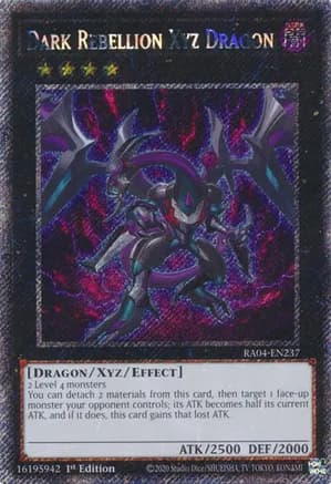 Dark Rebellion Xyz Dragon (Platinum Secret Rare) — Quarter Century Stampede