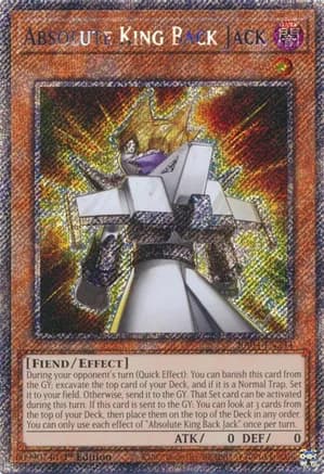 Absolute King Back Jack (Platinum Secret Rare) — Quarter Century Stampede
