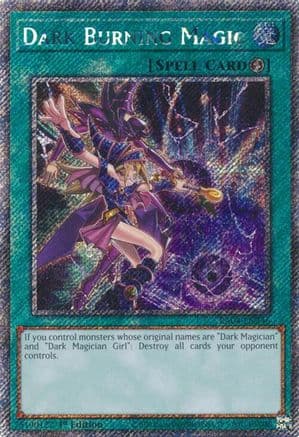 Dark Burning Magic (Platinum Secret Rare) — Quarter Century Stampede