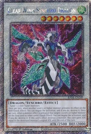 Clear Wing Synchro Dragon (Platinum Secret Rare) — Quarter Century Stampede
