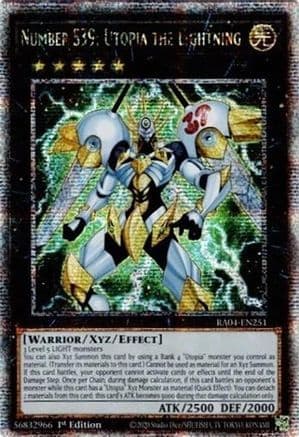 Number S39: Utopia the Lightning (Quarter Century Secret Rare) — Quarter Century Stampede