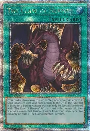 The Claw of Hermos (Quarter Century Secret Rare) — Quarter Century Stampede