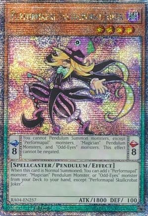 Performapal Skullcrobat Joker (Quarter Century Secret Rare) — Quarter Century Stampede