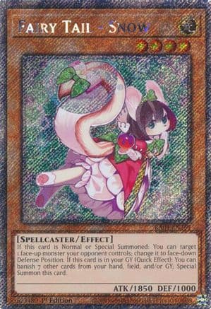 Fairy Tail - Snow (Platinum Secret Rare) — Quarter Century Stampede Yu-Gi-Oh! card by RAIJIN
