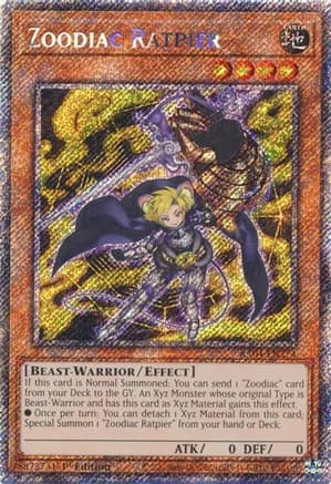 Zoodiac Ratpier (Platinum Secret Rare) — Quarter Century Stampede