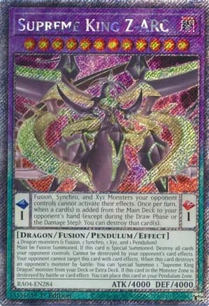 Supreme King Z-ARC (Platinum Secret Rare) — Quarter Century Stampede