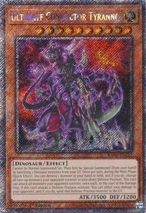 Ultimate Conductor Tyranno (Platinum Secret Rare) — Quarter Century Stampede