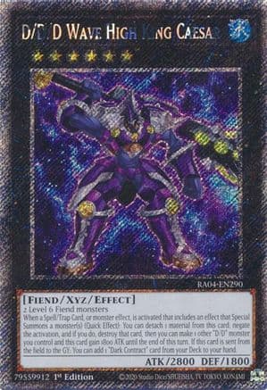 D/D/D Wave High King Caesar (Platinum Secret Rare) — Quarter Century Stampede