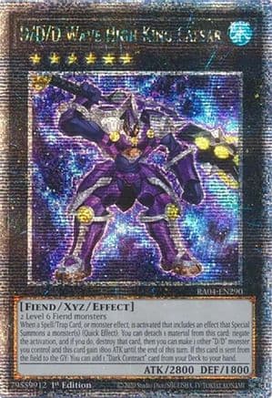 D/D/D Wave High King Caesar (Quarter Century Secret Rare) — Quarter Century Stampede