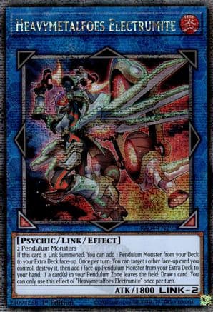 Heavymetalfoes Electrumite (Quarter Century Secret Rare) — Quarter Century Stampede