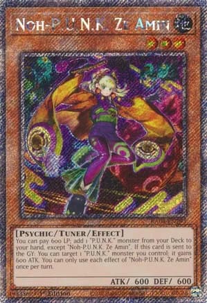 Noh-P.U.N.K. Ze Amin (Platinum Secret Rare) — Quarter Century Stampede
