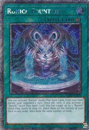 Runick Fountain (Platinum Secret Rare) — Quarter Century Stampede