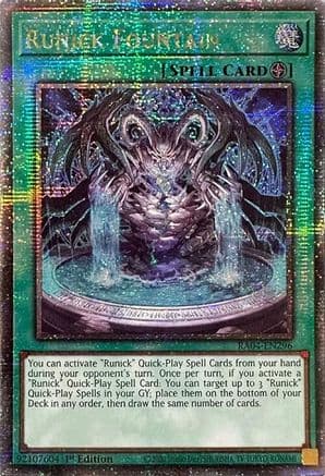 Runick Fountain (Quarter Century Secret Rare) — Quarter Century Stampede