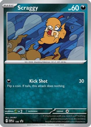 Scraggy - 186 — SV: Scarlet & Violet Promo Cards Pokémon TCG card by OKUBO