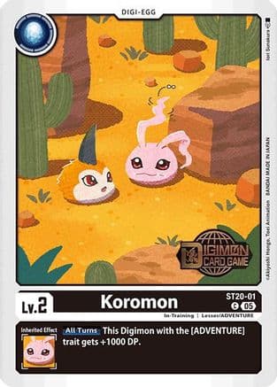 Koromon — Starter Deck 20: Protector of Light Release Event Cards