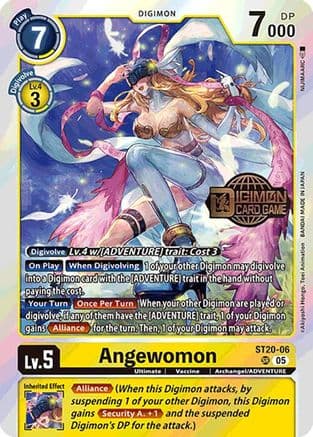 Angewomon — Digimon Card Game card