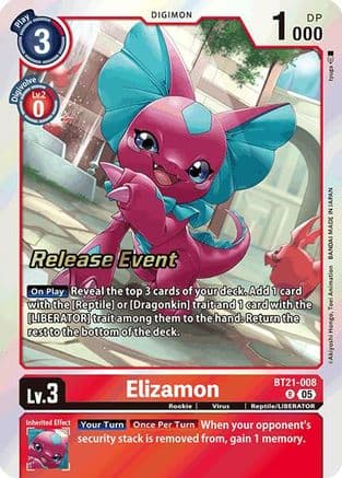 Elizamon — World Convergence Release Event Cards Digimon Card Game card by hyuga