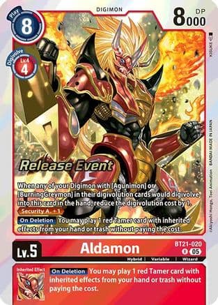 Aldamon — World Convergence Release Event Cards Digimon Card Game card by KISUKE