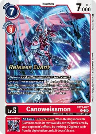 Canoweissmon — World Convergence Release Event Cards