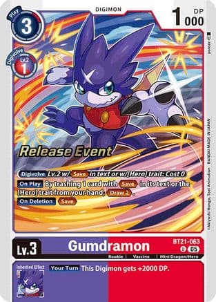 Gumdramon — World Convergence Release Event Cards