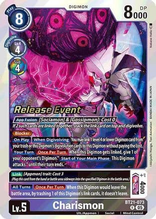 Charismon — World Convergence Release Event Cards