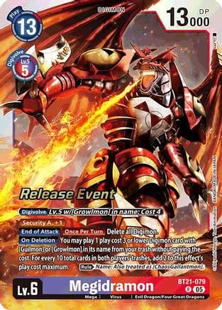 Megidramon — World Convergence Release Event Cards
