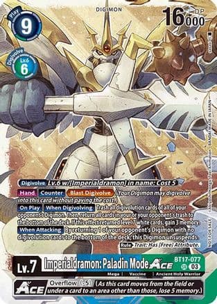 Imperialdramon: Paladin Mode ACE (World Convergence Release Event) — World Convergence Release Event Cards