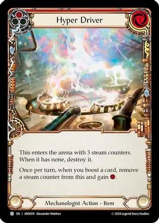 Hyper Driver (Red) — Armory Deck: Maxx Nitro Flesh and Blood card by Alexander Mokhov