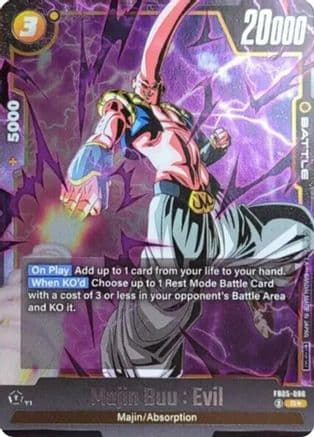 Majin Buu : Evil (Tournament Pack 06) — Tournament and Championship Promos