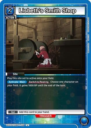 Lisbeth's Smith Shop — UE07ST: Sword Art Online Starter Deck