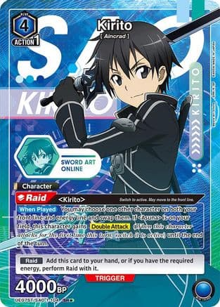 Kirito (104) (SR*) — UE07ST: Sword Art Online Starter Deck