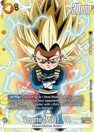 Vegeta (Mini) : DA - FB06-084 (Alternate Art) — Rivals Clash