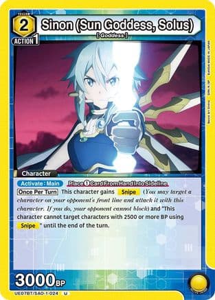 Sinon (Sun Goddess, Solus) (024) — UE07BT: Sword Art Online
