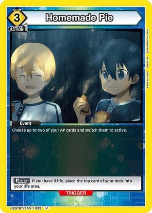 Homemade Pie — UE07BT: Sword Art Online